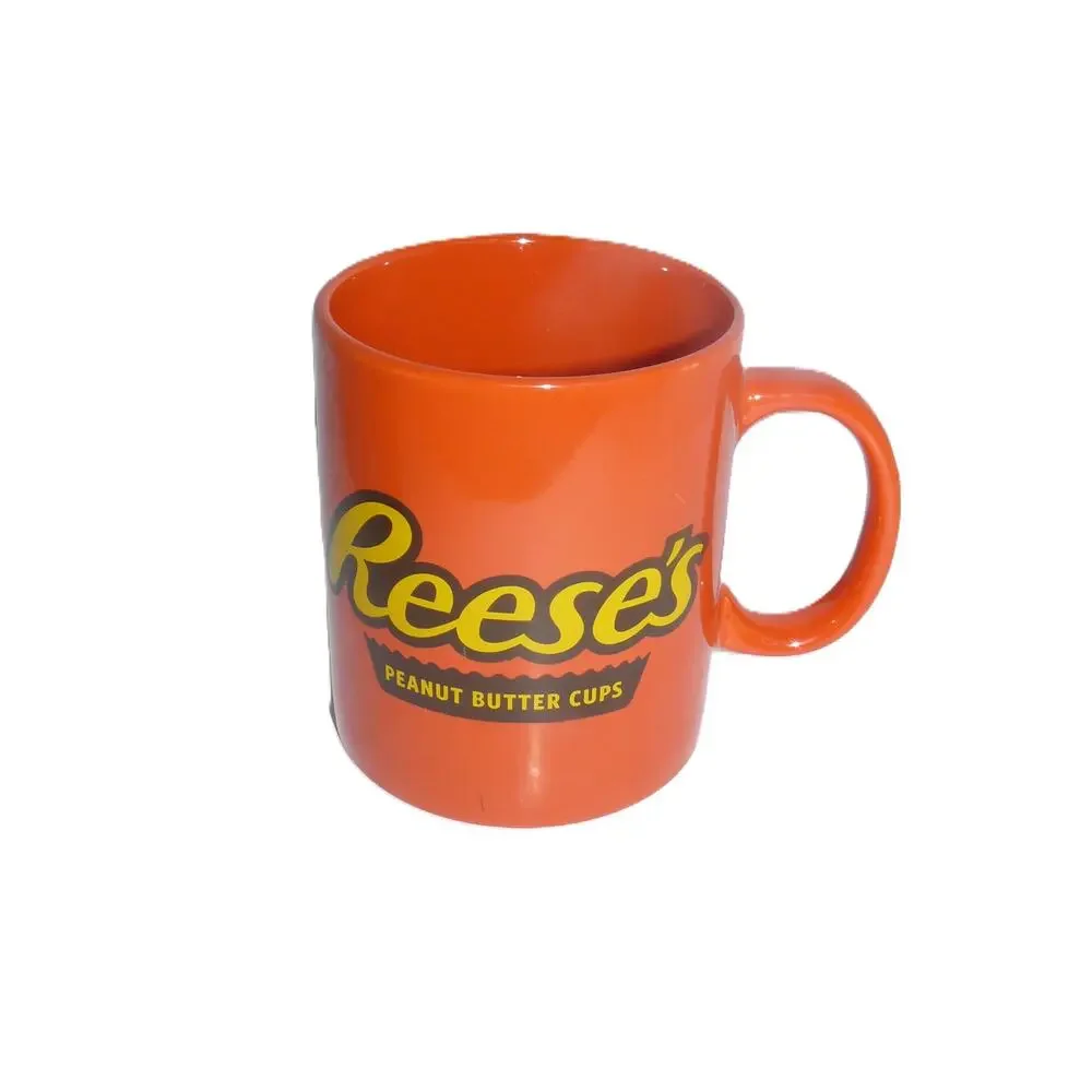 Reeses Peanut Butter Cup Orange Coffee Mug 12 Oz Microwave & Dishwasher Safe